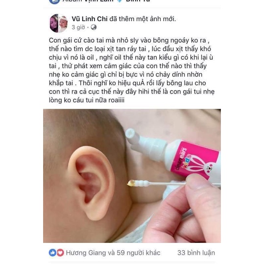 Xịt tan ráy tai Cleanears Kid 30ml