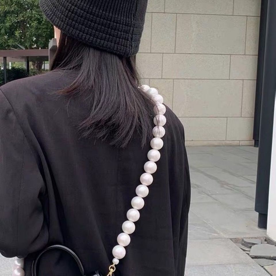 Dây chuỗi ngọc trai thời trang thay thế cho dây đeo túi xách