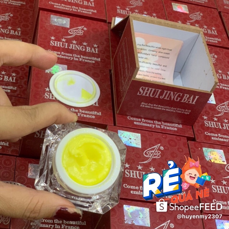 KEM ĐÊM THUỶ TINH BẠCH KEM NÁM SHUI JING BAI