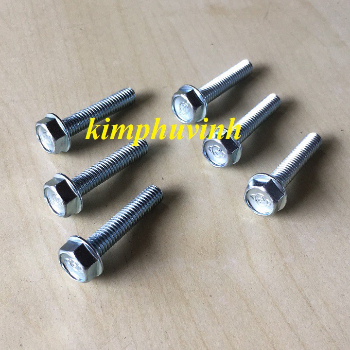 50 CON - M6x30mm BULONG LIỀN LÔNG ĐỀN - BULON LÔNG ĐỀN