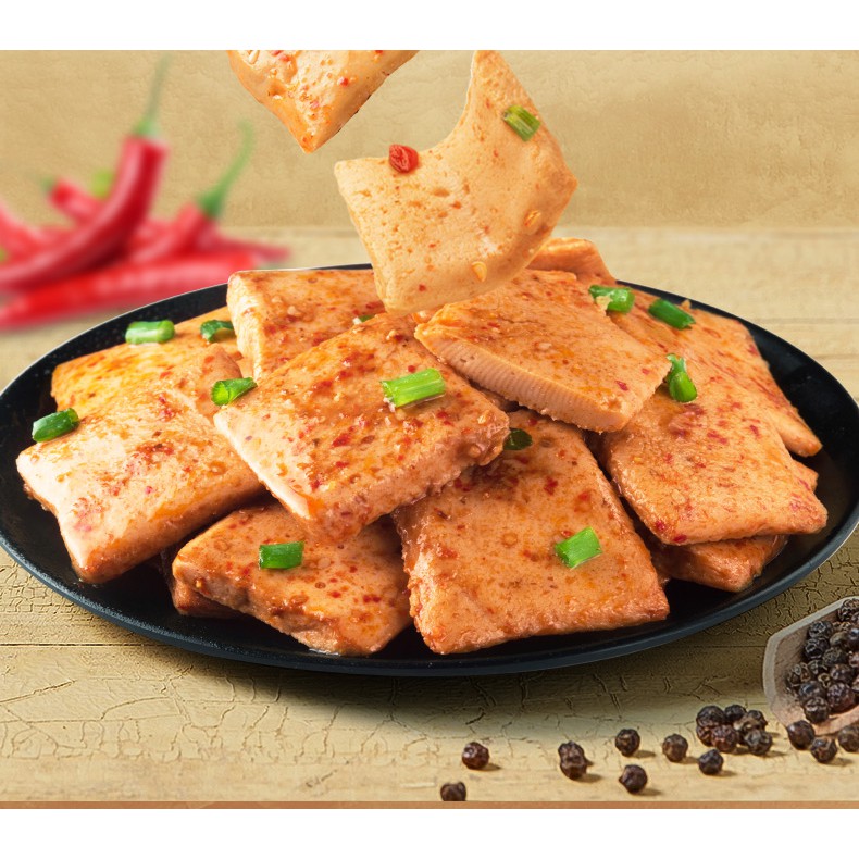 Chả Cá Đậu Hũ siêu ngon 3 vị - Đồ ăn vặt trung quốc