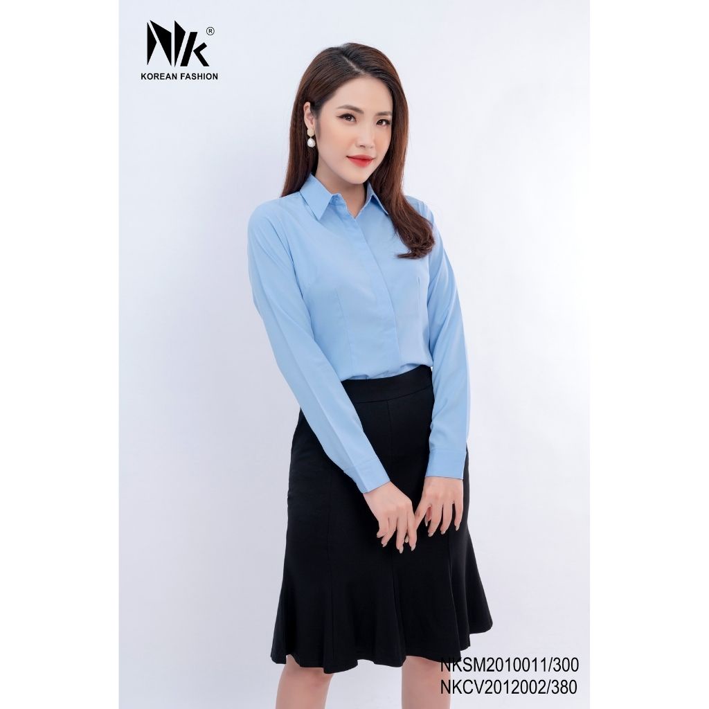 Chân Váy Nữ Công Sở NK Fashion Dáng Đuôi Cá Kèm Túi Chéo, Chất Vải Mềm Mịn, Co Giãn Tốt NKCV2012002