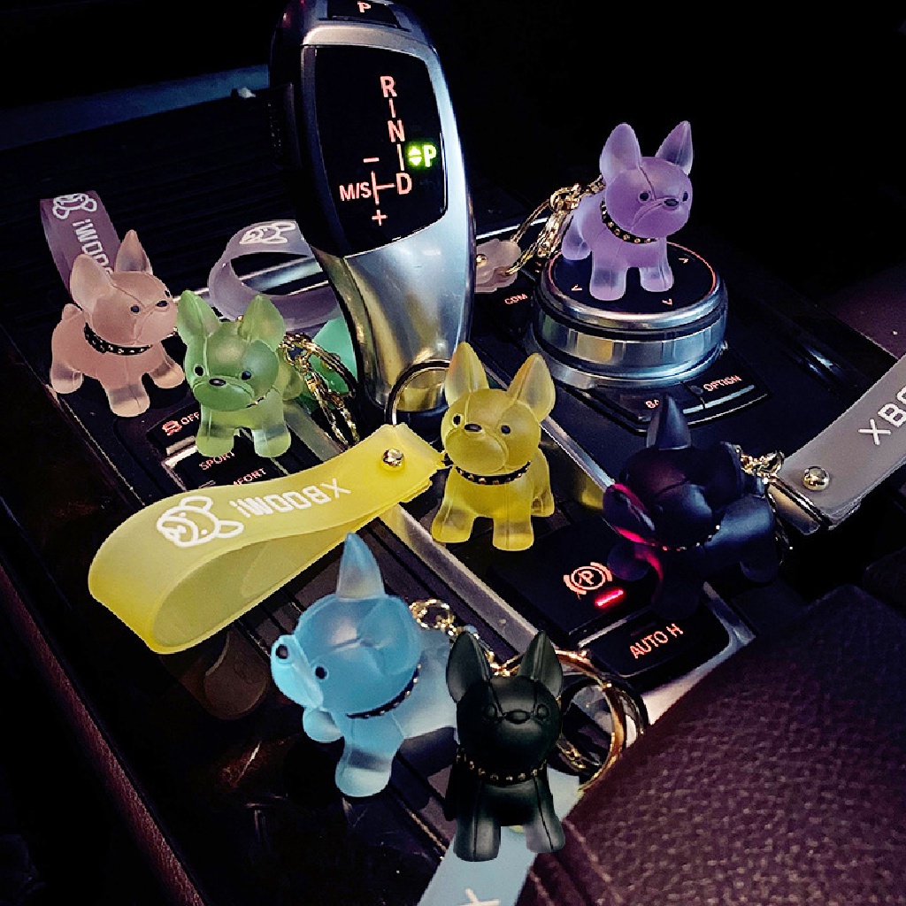 Móc Khóa Hình Chú Chó Bull Pháp Đáng Yêu