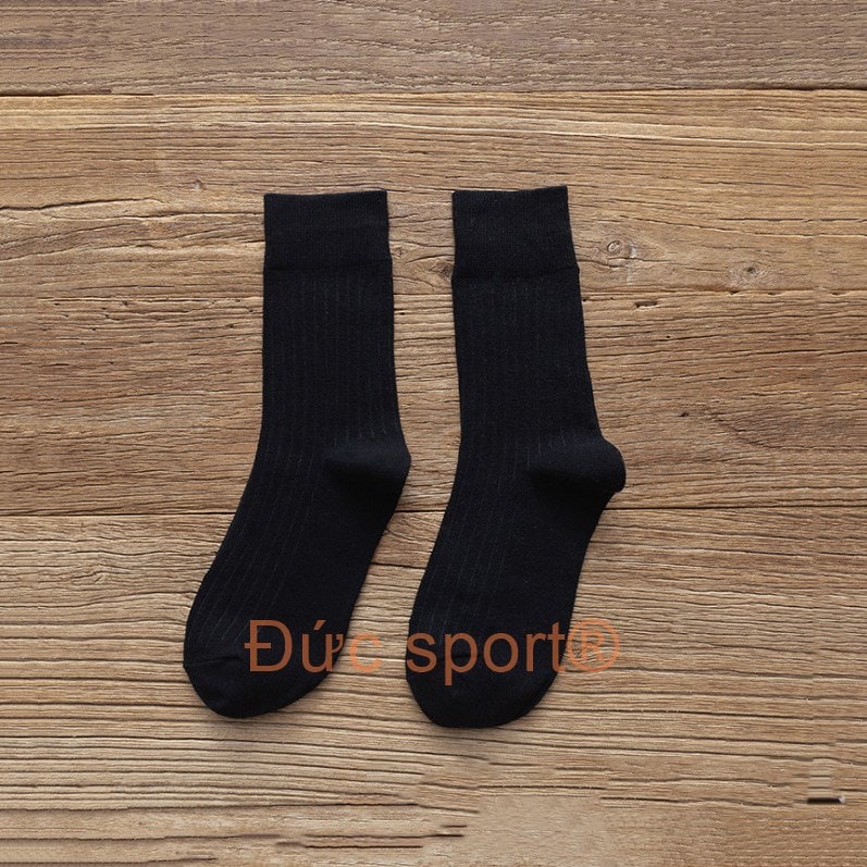 Tất cổ nhún, tất cổ cao, vớ nữ dài vải cotton co dãn phong cách hàn quốc vintage nhiều màu Đức sport