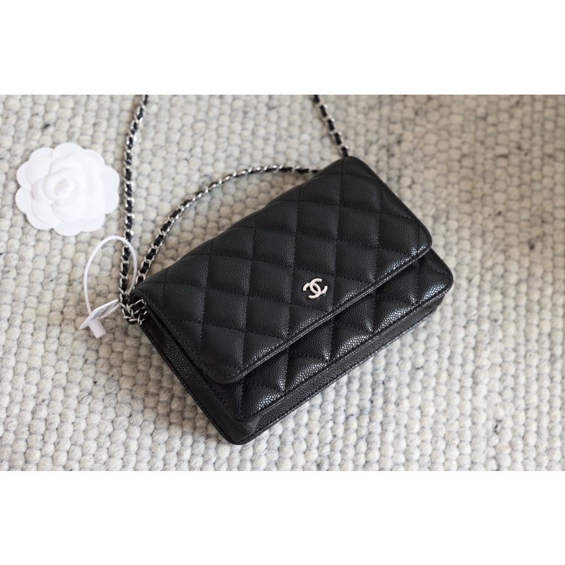 Túi CHA N E L woc da hạt fullbox