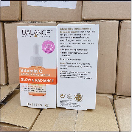 Tinh Chất Dưỡng Sáng Da, Mờ Thâm Balance Active Formula Vitamin C Brightening Serum 30ml [New] | BigBuy360 - bigbuy360.vn