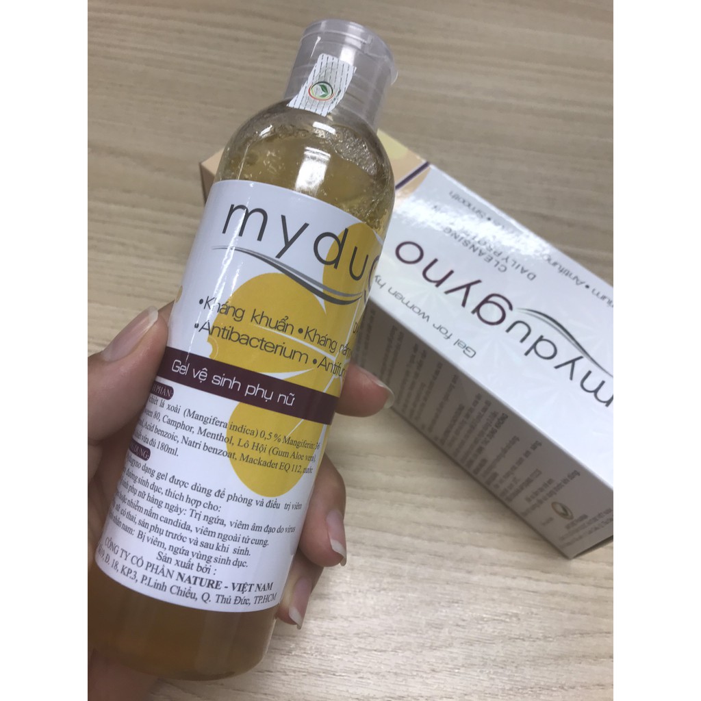 MYDUGYNO 180ml - Dung dịch vệ sinh phụ nữ được các bác sĩ hàng đâu khuyên dùng