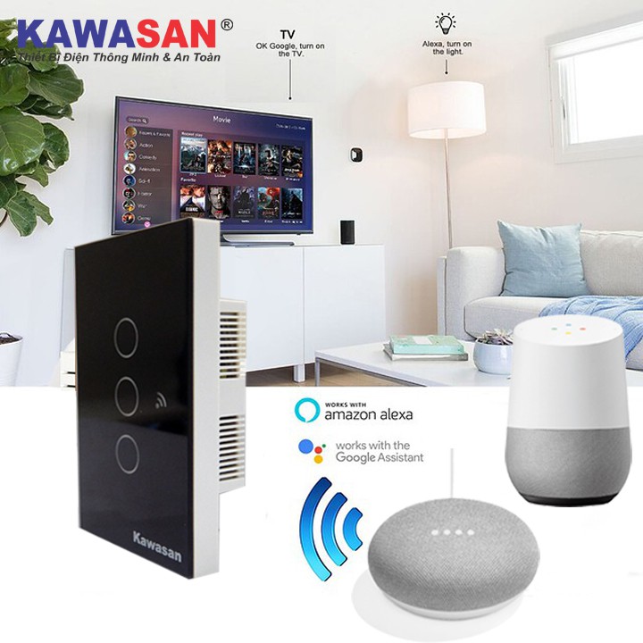 Công tắc cảm ứng chạm Kawasan CT Wifi