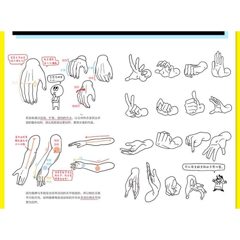 Vở tập vẽ "Phụ Trợ Tuyến" pose  trong manga, anime