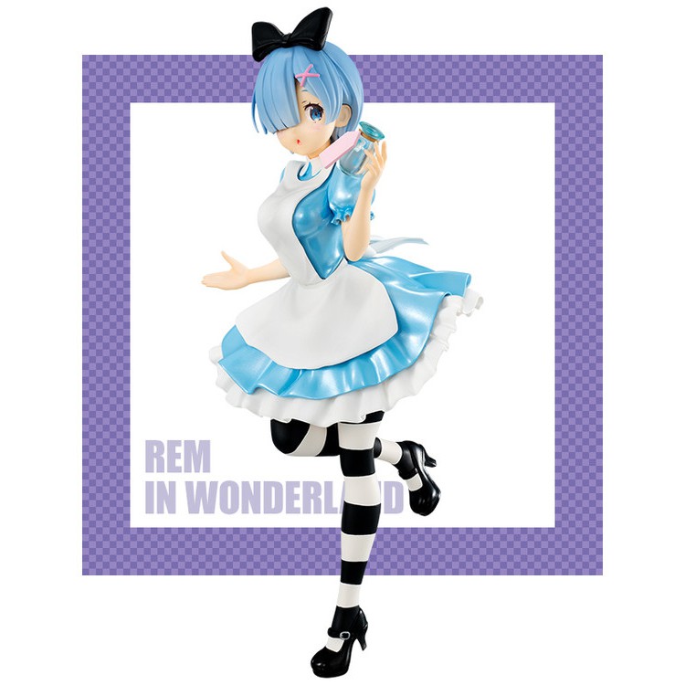 Mô Hình Figure Chính Hãng Anime Re:Zero, Rem, In Wonderland, FuRyu, Nhật Bản