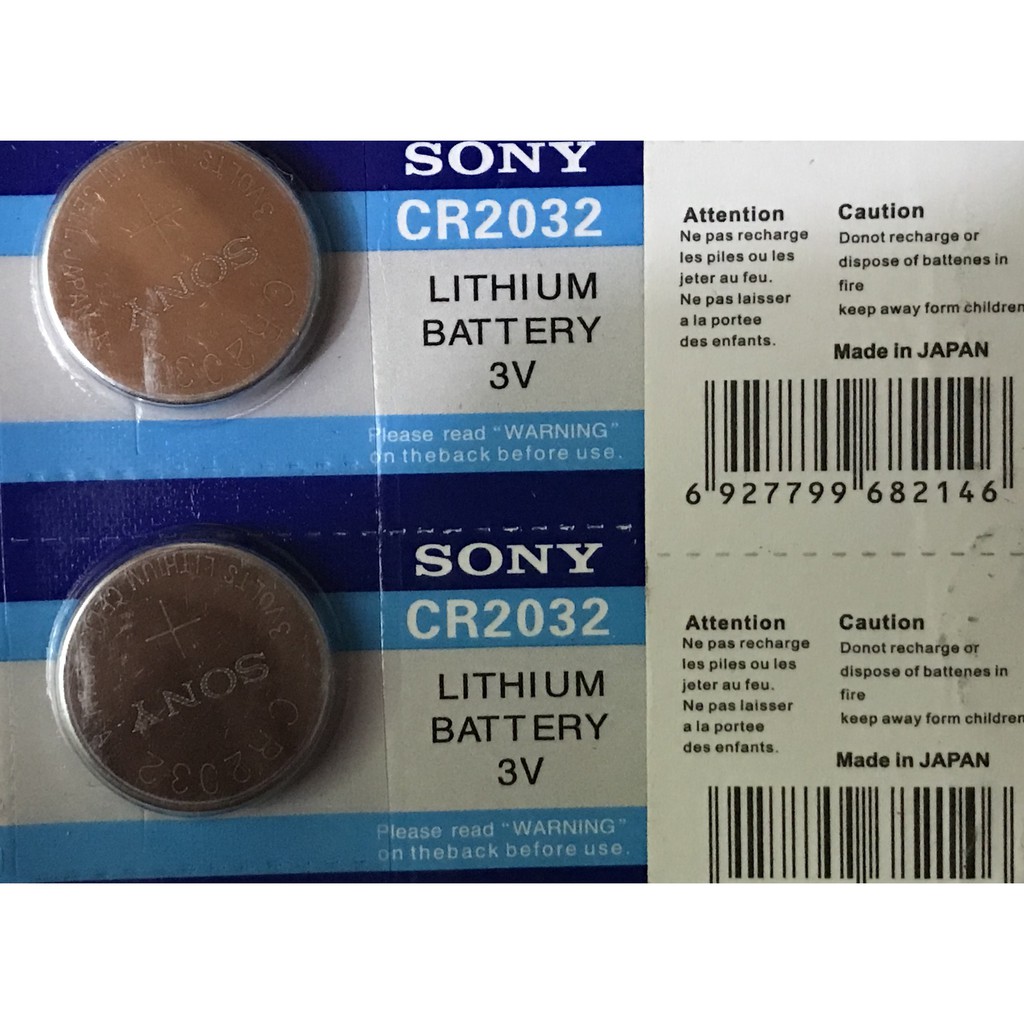 Pin Sony Japan 3V CR2023 / CR2025 / CR2016 / CR1632 / CR1620 / CR1616 / CR 1220, Pin cúc Sony Japan 3V Lithium