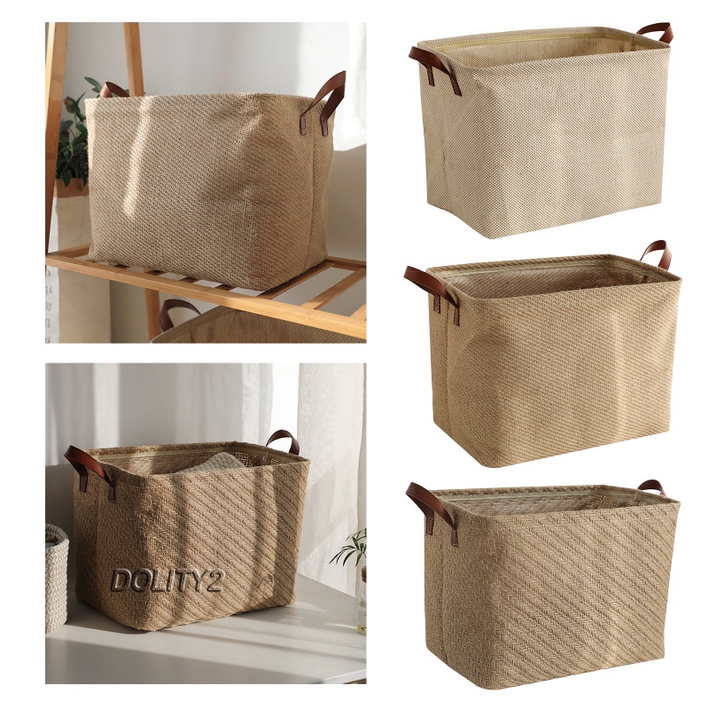 [Dolity2] Giỏ Đựng Đồ Giặt Có Tay Cầm Có Thể Gập Lại