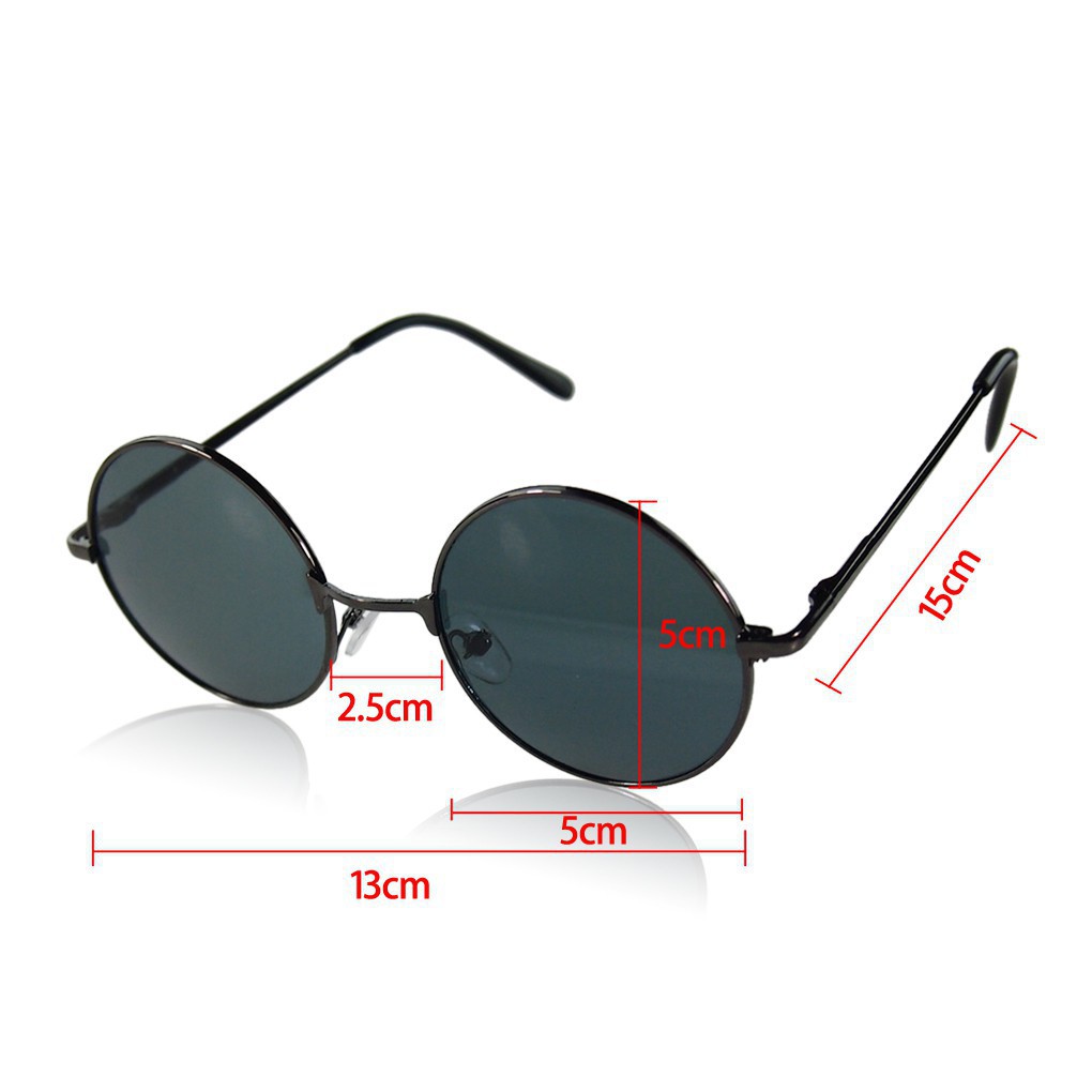 Kính Mát Gọng Kim Loại Chống Tia Uv400 Kiểu Dáng Thời Trang Unisex