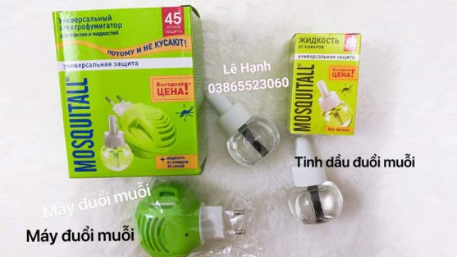 Máy đuổi muỗi MOSQUITALL Nga(máy và tình dầu 30ml)