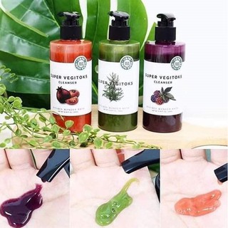 Sữa rửa mặt thải độc rau củ Super Vegitoks Cleanser