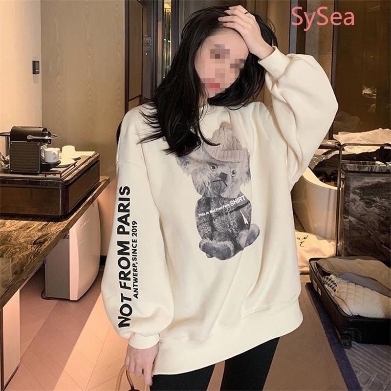 Áo sweater dáng rộng phong cách Hàn Quốc thời trang mùa thu cho nữ