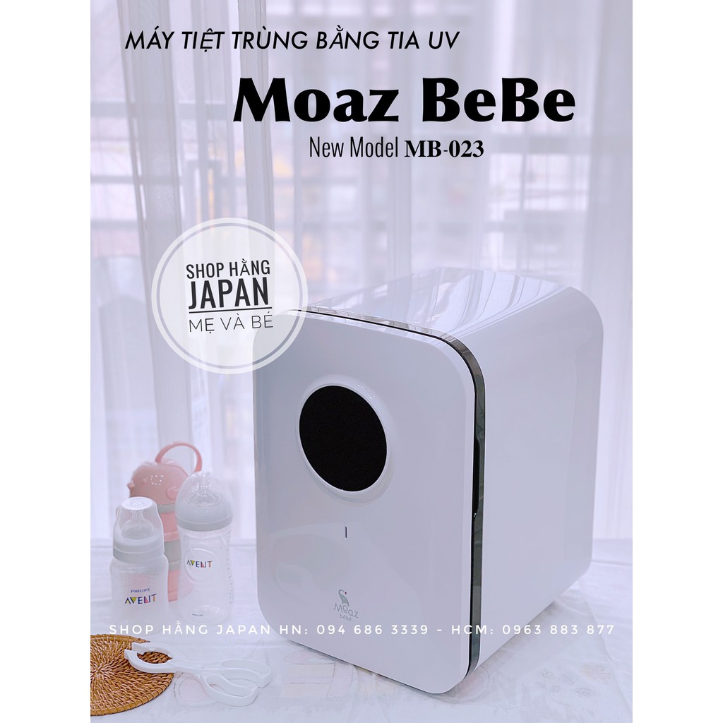 [ BH CHÍNH HÃNG] Máy tiệt trùng sấy khô diệt khuẩn khử mùi tia UV và bảo quản bình sữa Moaz BéBé MB-023