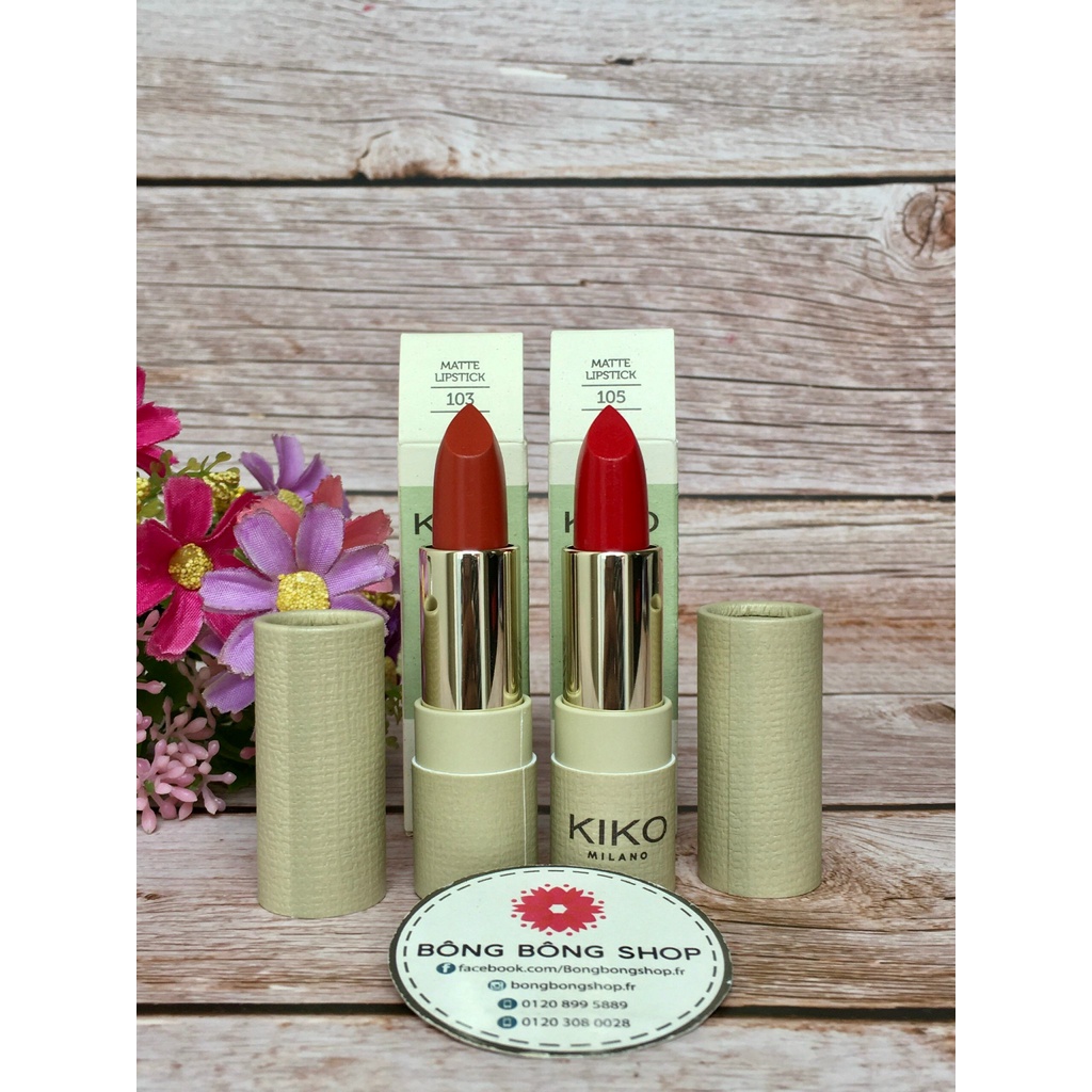 (Chuẩn Pháp) Son lì KIKO Green Me Matte Lipstick