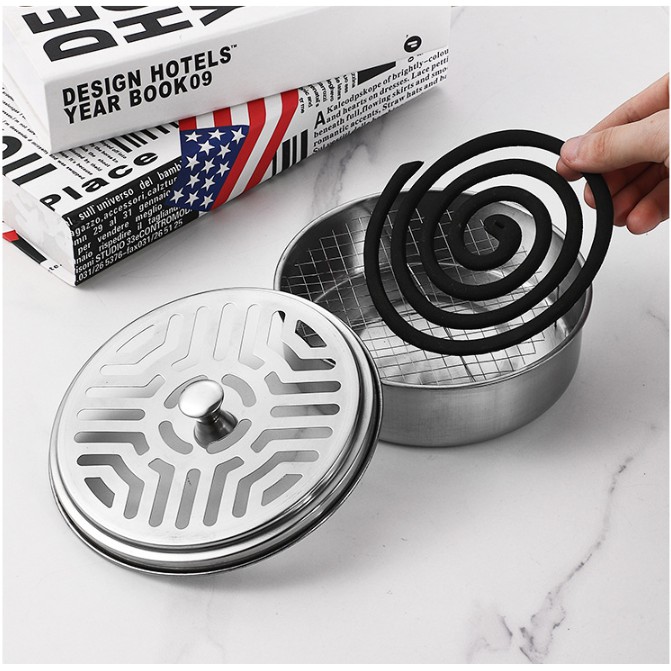 Hộp đựng nhang muỗi bằng thép không gỉ tiện dụng