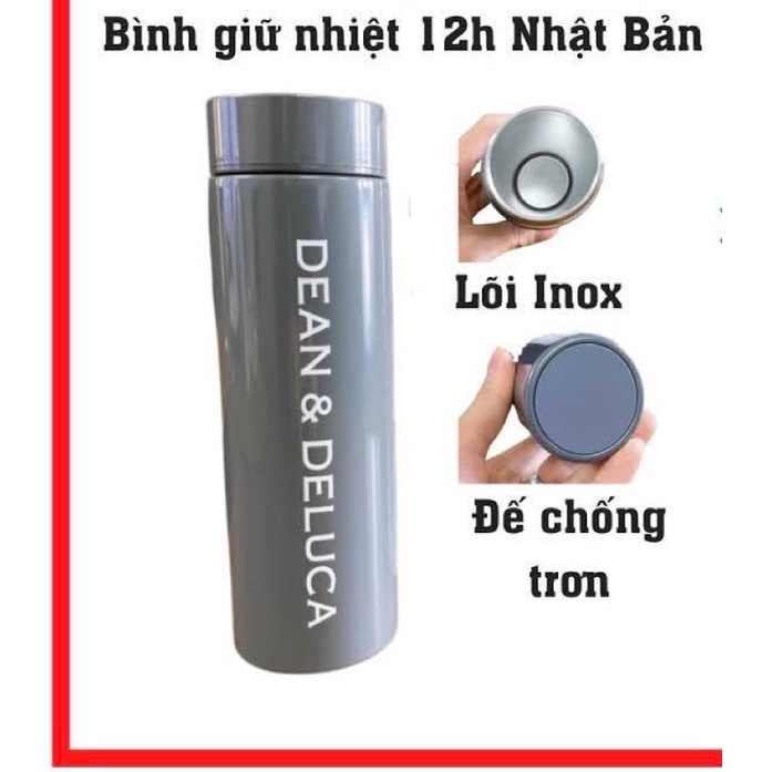 (Combo 3 bình) Bình giữ nhiệt lõi inox 250ml (Màu Xám)