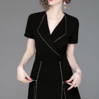 SET BỘ CỔ VEST PHỐI KHOÁ KÉO