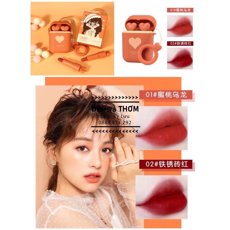 Siêu phẩm son kiểu dáng tai nghe airpod Hengfang | BigBuy360 - bigbuy360.vn