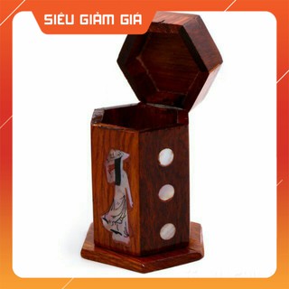Hộp đựng tăm khảm trai