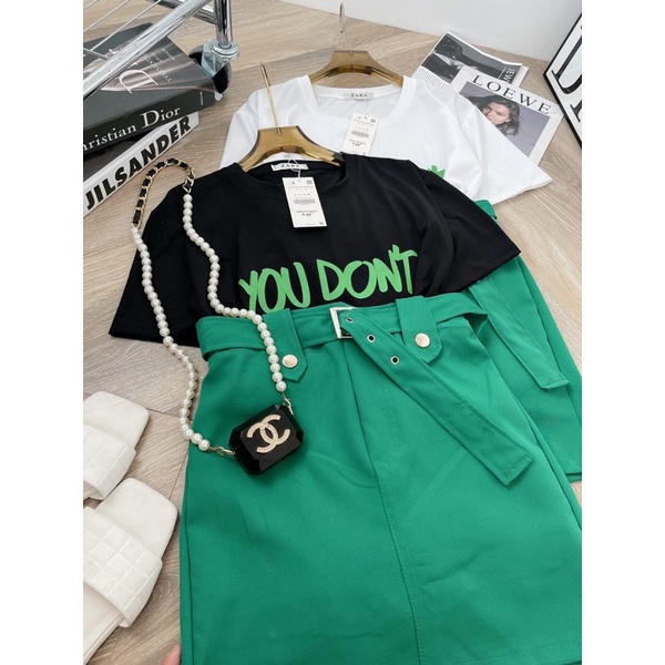 [ 𝐅𝐑𝐄𝐄 𝐒𝐇𝐈𝐏 ] SÉT ÁO CHỮ LONDON 3 MÓN MIX CV XANH SIÊU ĐẸP LUÔN Ạ