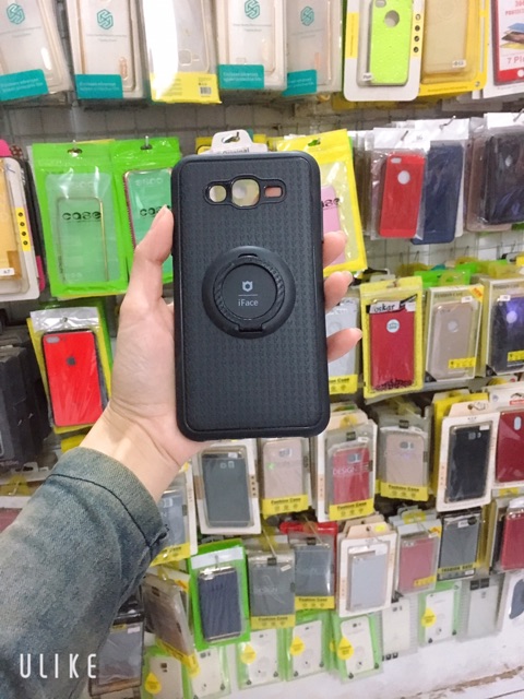 Ốp lưng dẻo đen kèm  iring sam sung J7,j7 2015