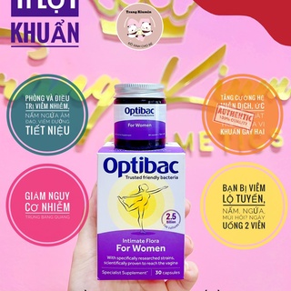 Men vi sinh optibac tím optibac probiotics for women, uk anh quốc cho phụ nữ và mẹ bầu