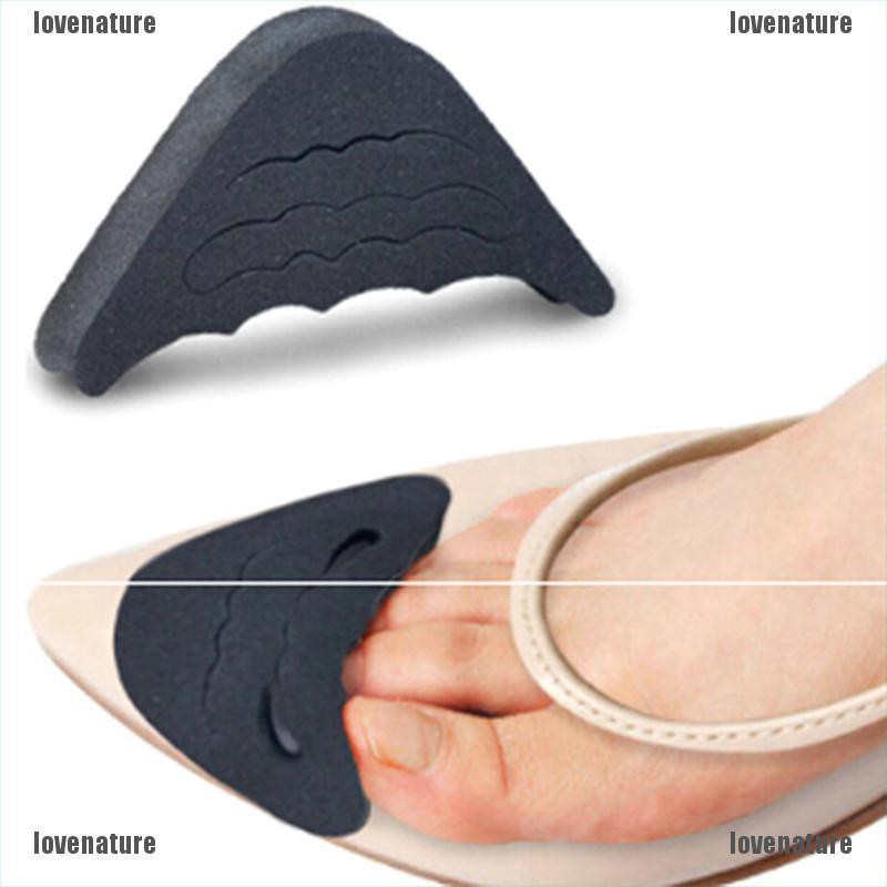 [LOVE] 1Pair High Heel Half Forefoot Insert Toe Plug Shoes Toe Front Filler Non-slip [Nature]