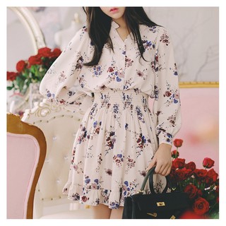 Váy Hoa Lụa Hàn Quốc Tiểu Thư Sang Chảnh Vay2