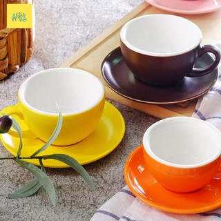 Bộ ly cà phê kèm đĩa nhiều màu