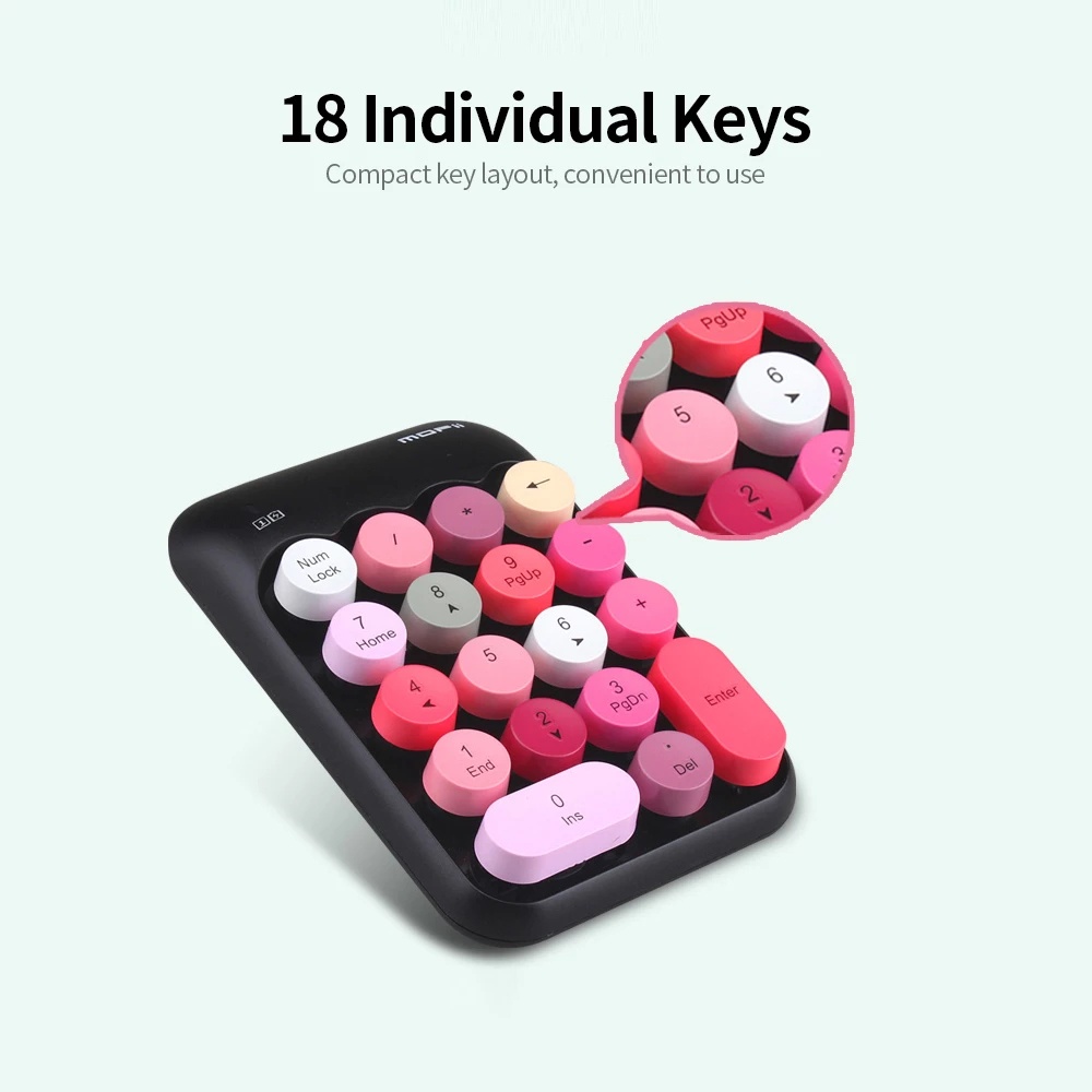 Bàn Phím Số 18 Phím Không Dây Mofii Mini 2.4G Dành Cho Laptop Máy Tính