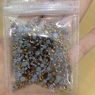 Đá chân keo mix size, đá gắn móng