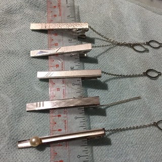 Trang sức si nhật. kẹp cà vạt nam có khắc silver ms bac