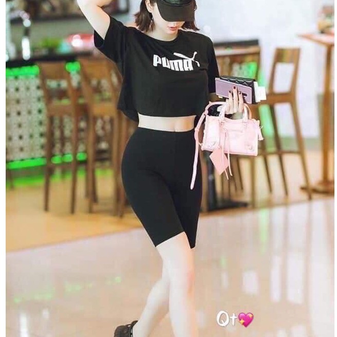 Quần legging ngố đùi Thái chất cotton freesize - LK029