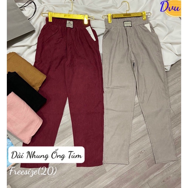 QUẦN NHUNG GÂN DÀI