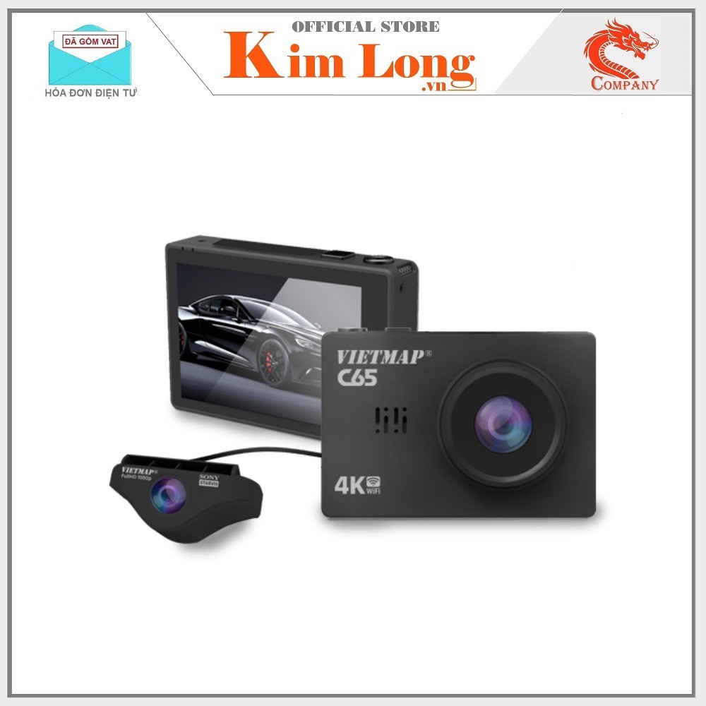 Camera hành trình VIETMAP C65 Ghi Hình Trước Sau Xe - Bảo hành 12 tháng Vietmap chính hãng | BigBuy360 - bigbuy360.vn