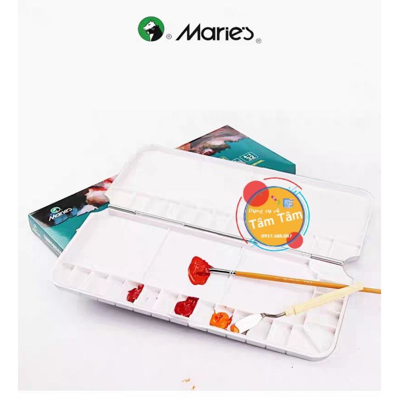 Vĩ Pha màu Maries, Palette pha màu Marie's 18 ô và 32 ô mã hàng H-028, H029