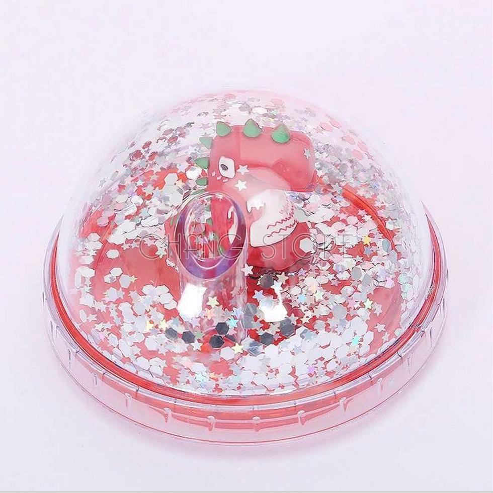 Ly Giữ Nhiệt Khủng Long 3D Kim Tuyến Nhiều Màu Sắc, Cốc Uống Nước Khủng long 3D 450ML kèm Ống Hút