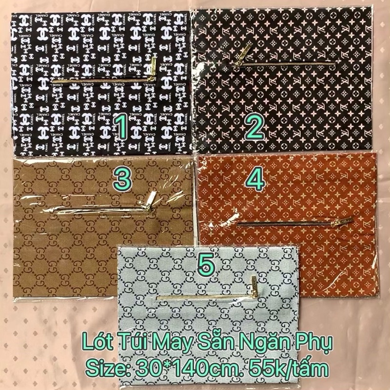 Lót Túi May Sẵn Ngăn Phụ Size 30cm