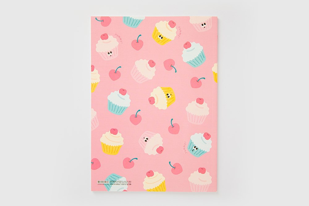 Tập Ghi Chú ARTBOX Hàn Quốc Hình Bánh Cupcake Đáng Yêu Pink