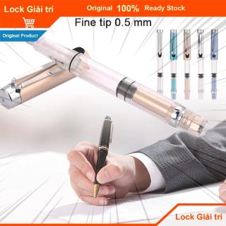 ❤SPO! Portable Transparent Fountain Pen 9 Color Pick Colorful Fountain Pen Premium WING SUNG 3008 0.5mm