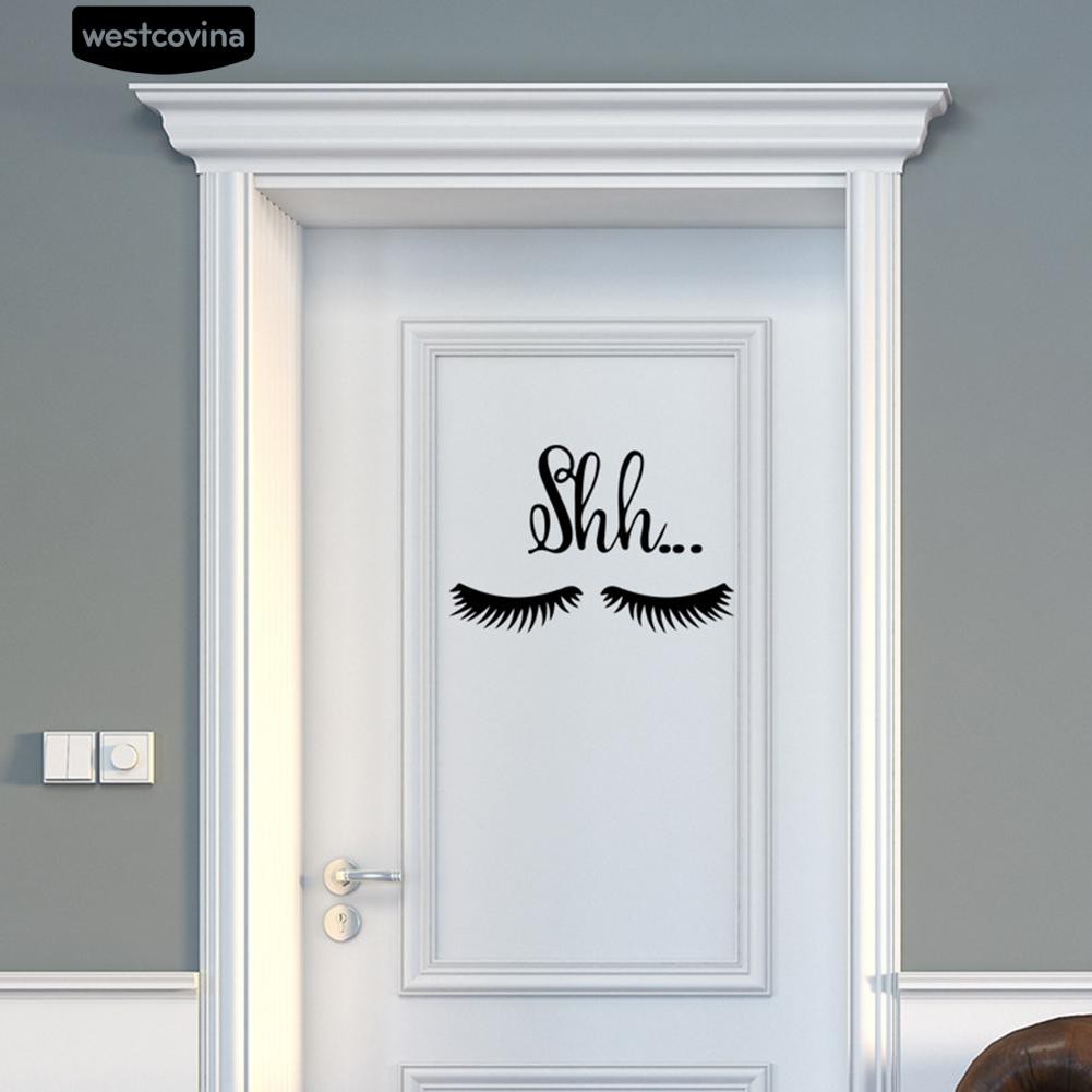 Sticker dán tường hình lông mi