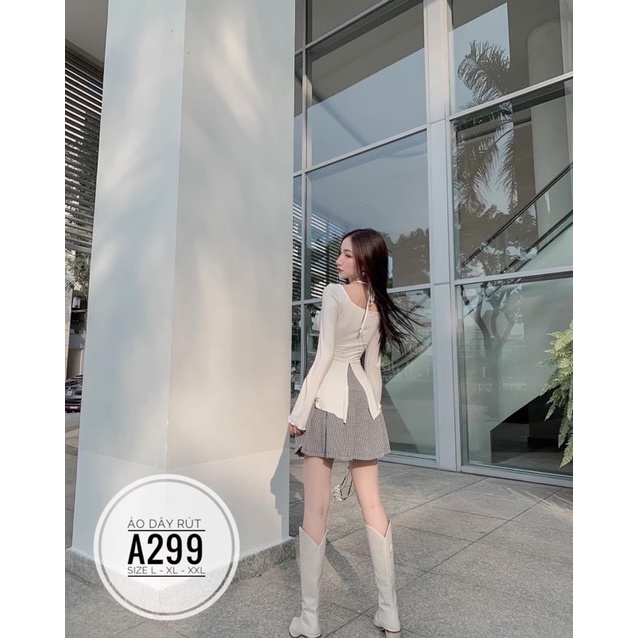 Bigsize Áo dây rút A299