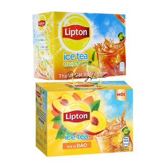 TRÀ LIPTON ĐÀO HOA TAN HỘP 16 GÓI NHỎ