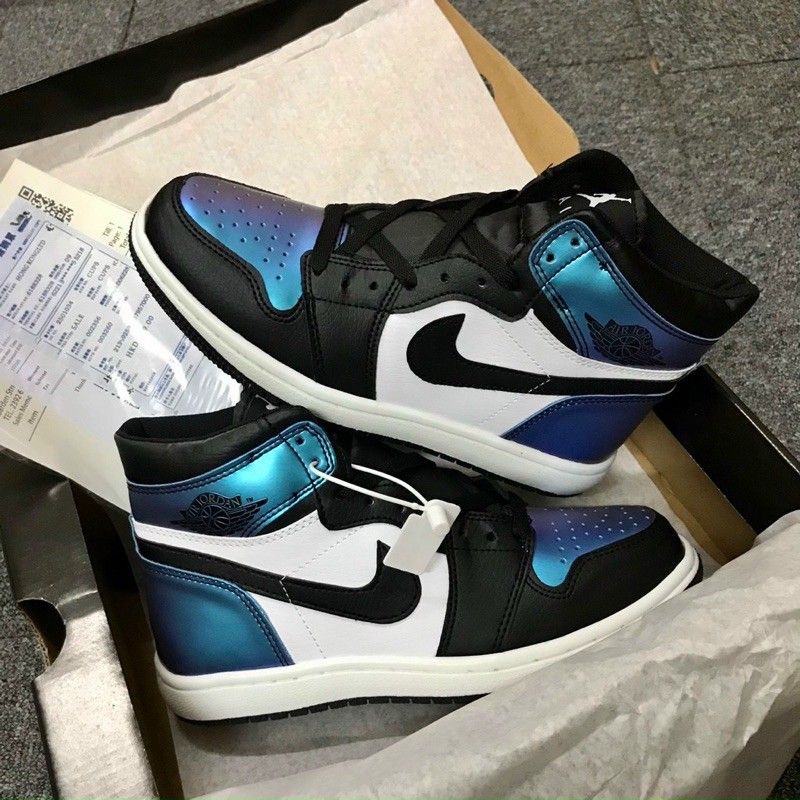 Giầy Sneaker Nike Jordan Xanh Loang Màu SF Cho Nam Và Nữ