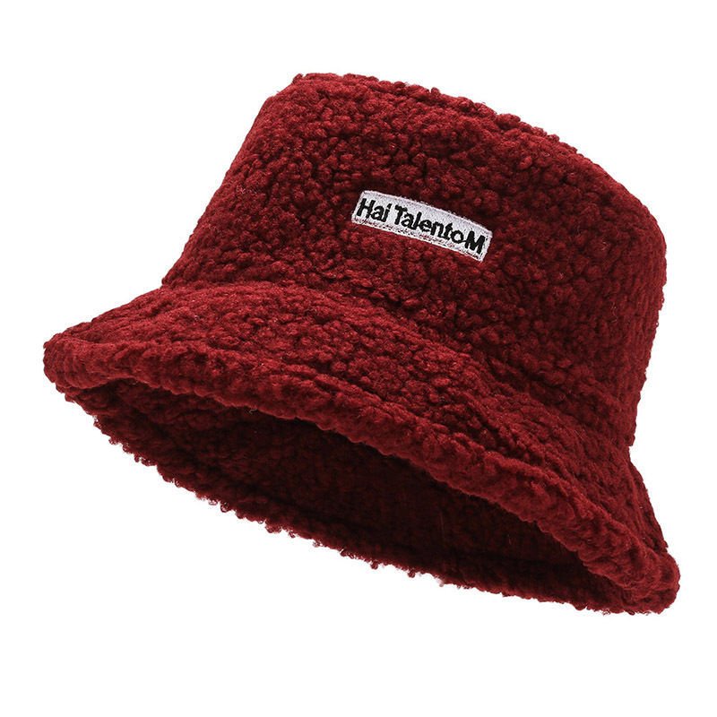 Nón tai bèo/Mũ bucket vải len giả sợi lông cừu Unisex hot hit thời trang thu đông sang chảnh