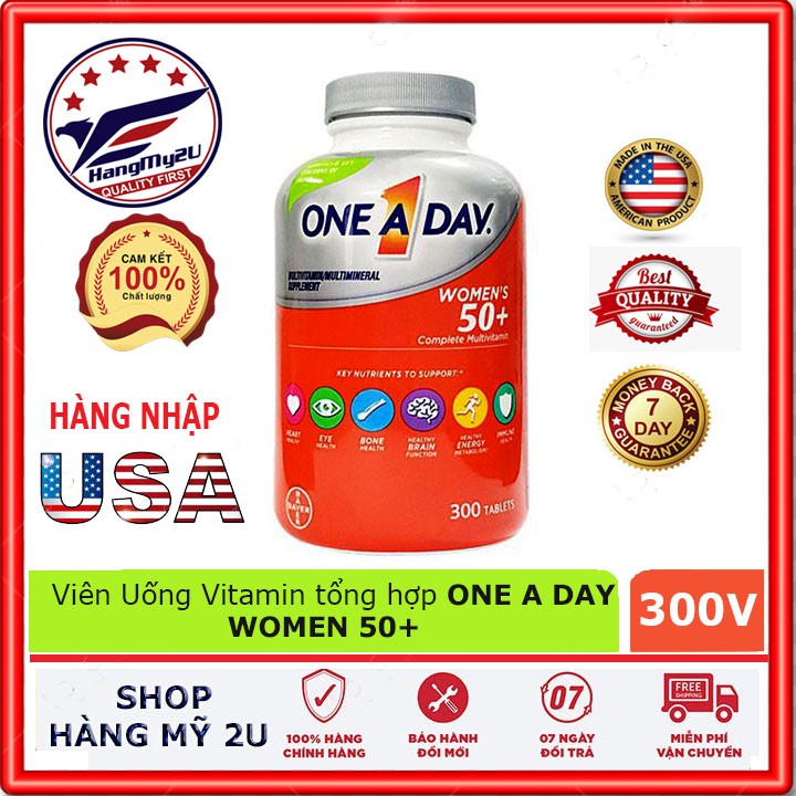[Free Ship. Date 22] One A Day Women’s 50+ Của  Mỹ